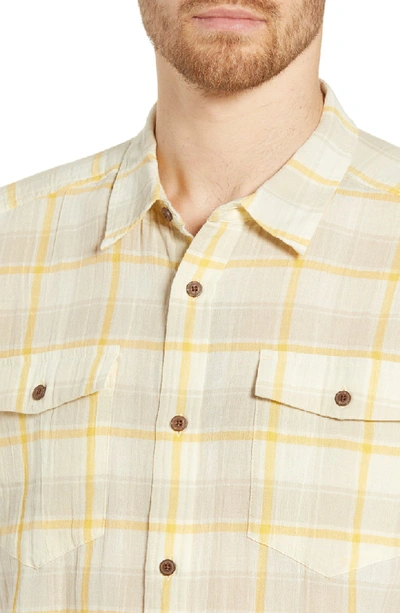 Shop Patagonia Steersman Regular Fit Shirt In Protester Plaid Yellow