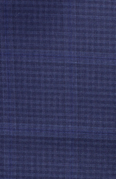 Shop Hickey Freeman Classic B Fit Plaid Wool Suit In Dark Blue