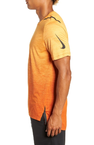 Shop Nike Dry Max Training T-shirt In Orange/ Orange Peel/ Black
