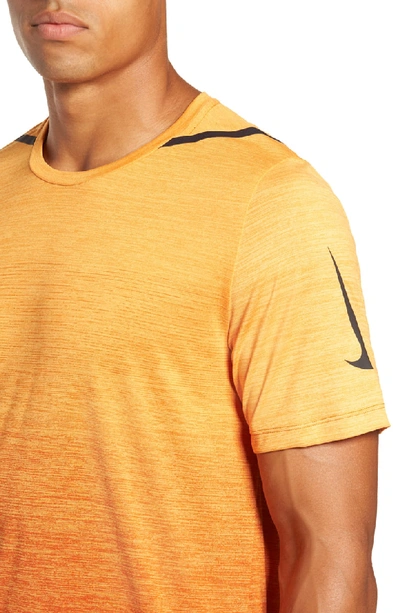 Shop Nike Dry Max Training T-shirt In Orange/ Orange Peel/ Black