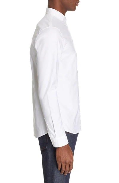 Shop Apc Chemise Extra Slim Fit Oxford Shirt In White