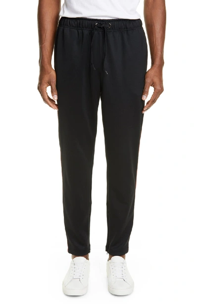 Shop Burberry Sorrento Icon Stripe Slim Fit Track Pants In Black