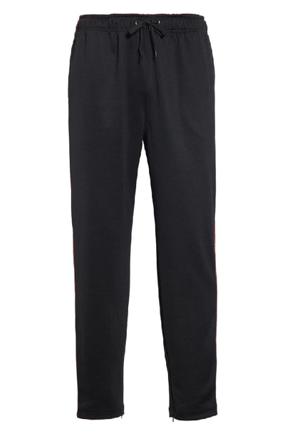 Shop Burberry Sorrento Icon Stripe Slim Fit Track Pants In Black