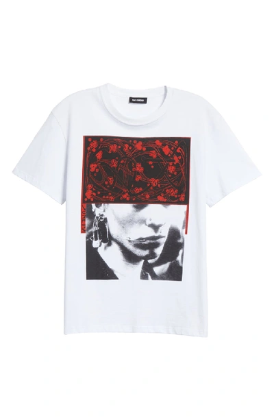 Shop Raf Simons Pierced Mouth Graphic T-shirt In White