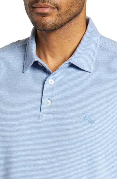Shop Tommy Bahama Pacific Shore Polo In New Blue Opal Heather