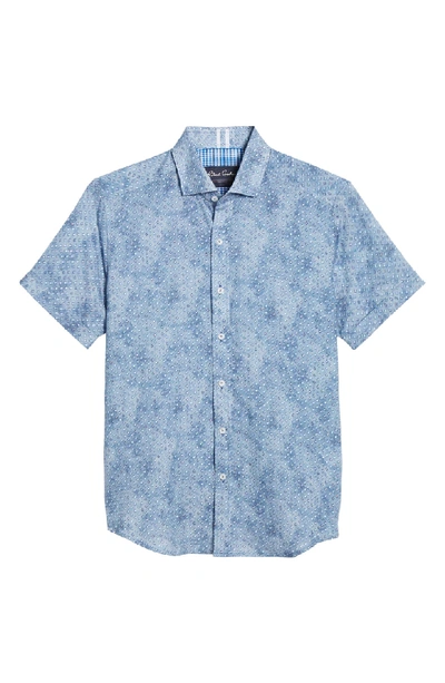 Shop Robert Graham Boyer Tailored Fit Shirt In Blue