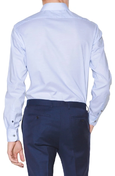 Shop John Varvatos Slim Fit Dot Dress Shirt In Cornflower