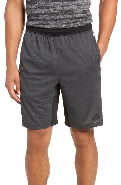 Adidas Originals Adidas Men's 4krft 9-inch Sport Heather 3-stripes Training  Shorts In Black Size Small 100% Polyester | ModeSens