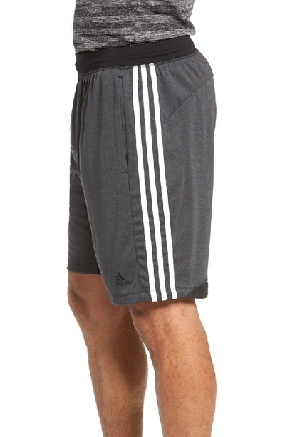 Adidas Originals Adidas Men's 4krft 9-inch Sport Heather 3-stripes Training  Shorts In Black Size Small 100% Polyester | ModeSens