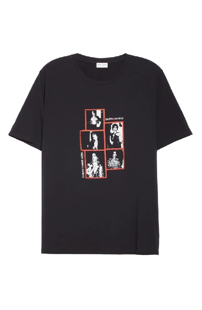 Shop Saint Laurent Photo T-shirt In Black