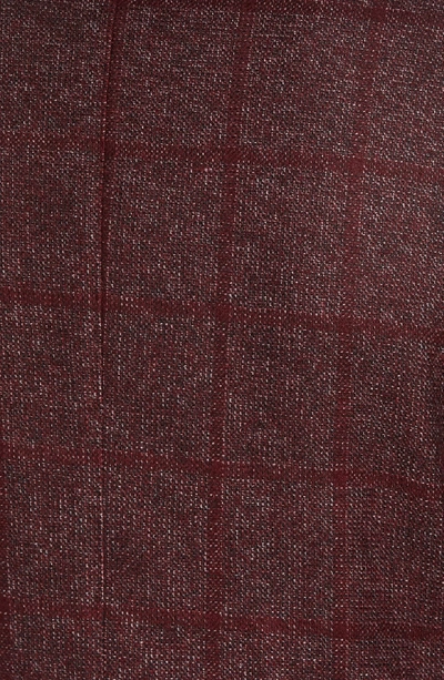 Shop Lbm L.b.m 1911 Classic Fit Windowpane Wool Blend Sport Coat In Red