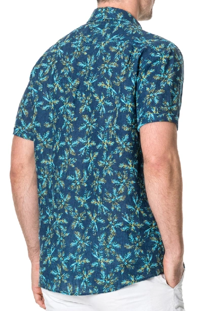 Shop Rodd & Gunn Forbes Regular Fit Print Shirt In Marine