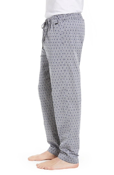 Shop Hanro Night & Day Woven Pajama Pants In Blue Minimal