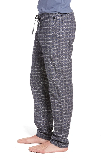 Shop Hanro Night & Day Woven Pajama Pants In Minimal Ornament