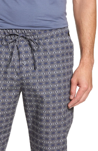 Shop Hanro Night & Day Woven Pajama Pants In Minimal Ornament