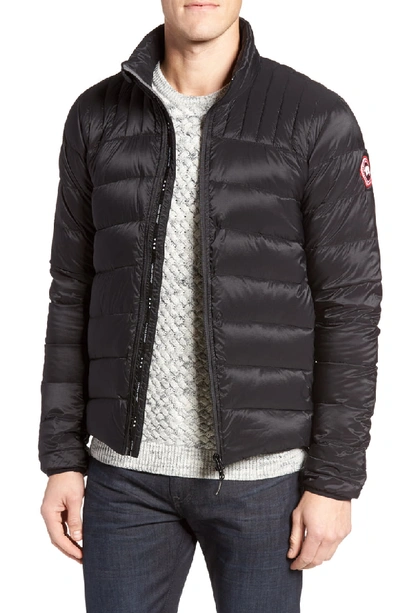 Shop Canada Goose 'brookvale' Slim Fit Packable Down Jacket In Black/ Graphite