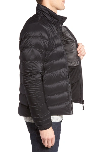 Shop Canada Goose 'brookvale' Slim Fit Packable Down Jacket In Black/ Graphite