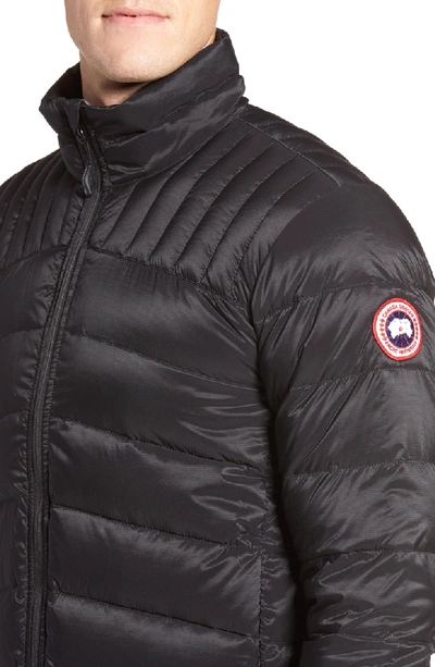 Shop Canada Goose 'brookvale' Slim Fit Packable Down Jacket In Black/ Graphite