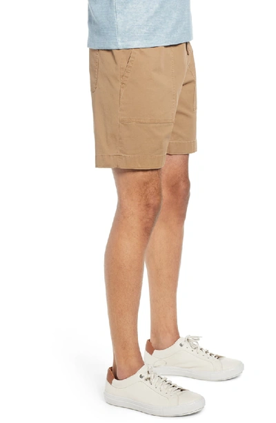 Shop Vince Slim Fit Utility Shorts In Camel