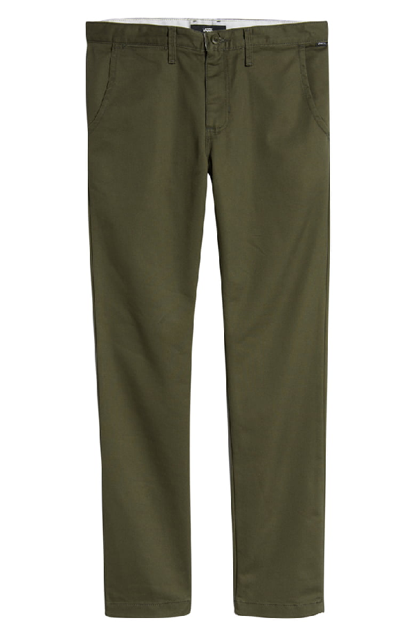 Vans Authentic Slim Fit Stretch Chinos In Grape Leaf ModeSens