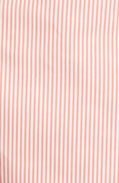 Shop Ted Baker Seel Stripe Swim Trunks In Orange