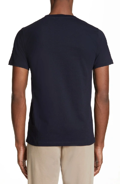 Shop Norse Projects Niels Crewneck T-shirt In Dark Navy