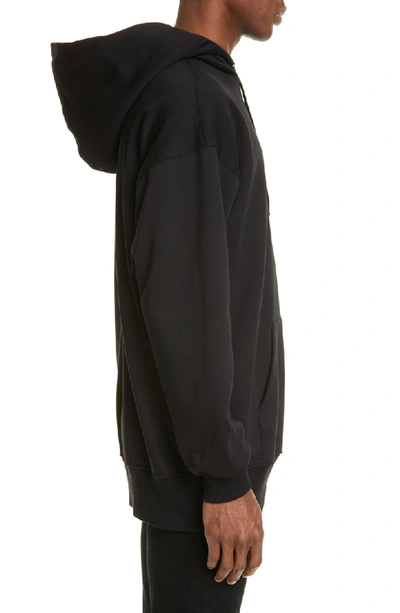 Shop Valentino Vltn Graphic Hoodie In Black