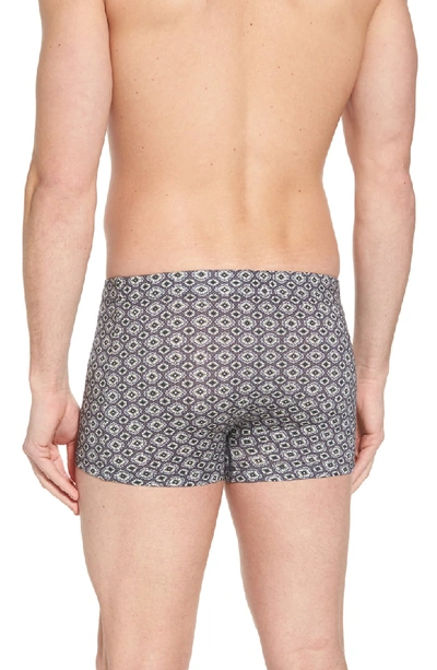 Shop Hanro Elias Cotton Boxer Briefs In Squared Flowers