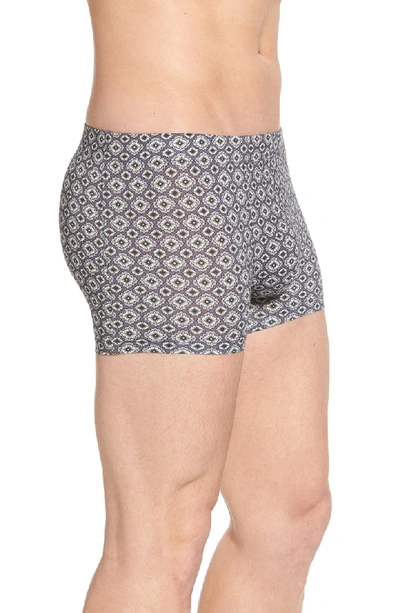 Shop Hanro Elias Cotton Boxer Briefs In Squared Flowers