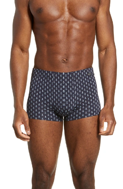 Shop Hanro Elias Cotton Boxer Briefs In Graphic