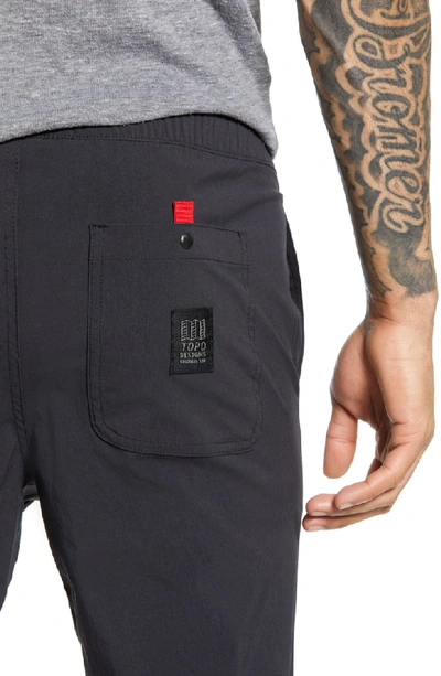 Shop Topo Designs Water Repellent Tech Pants In Black