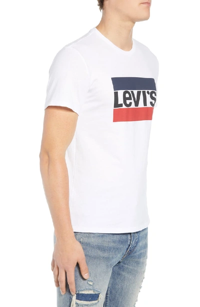 Shop Levi's Logo T-shirt In Sportswear Logo White