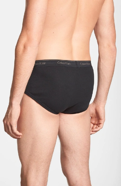 Shop Calvin Klein 4-pack Cotton Briefs In Black