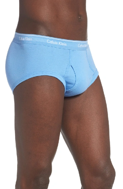Shop Calvin Klein 4-pack Cotton Briefs In Heather/ Sky/ Provence/ Red