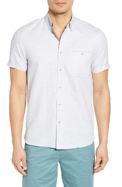 Shop Ted Baker Clion Slim Fit Sport Shirt In Grey