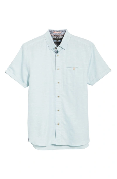 Shop Ted Baker Clion Slim Fit Shirt In Green