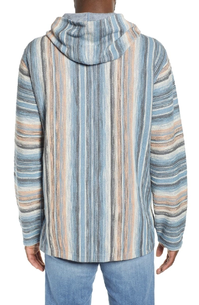 Shop Faherty Reversible Terry Poncho In Sun Valley Stripe