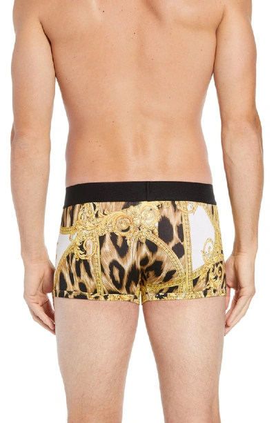 Shop Versace Parigamba Basso Trunks In White Multi