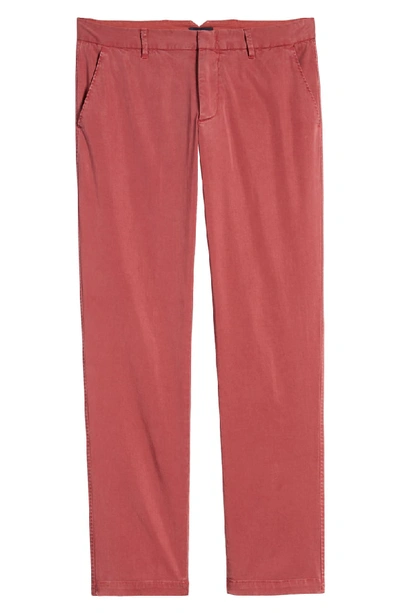 Shop Zachary Prell Aster Straight Leg Pants In Cayenne