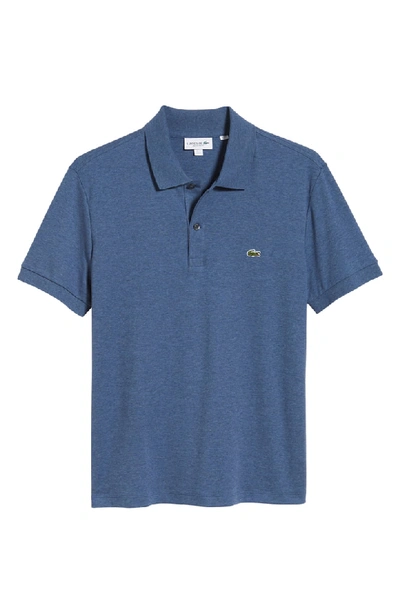 Shop Lacoste Jersey Interlock Regular Fit Polo In Cruise Chine