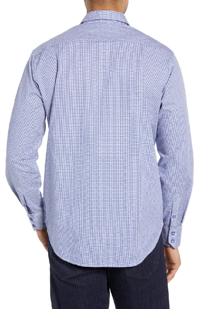 Shop Robert Graham Perran Classic Fit Cotton Shirt In Blue