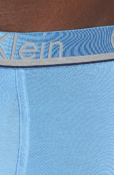 Shop Calvin Klein 3-pack Comfort Microfiber Boxer Briefs In Provence/ Shoreline/ Cayenne