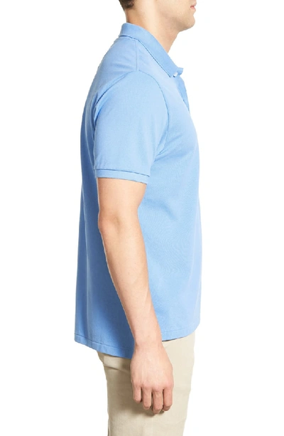 Shop Southern Tide Skipjack Micro Pique Stretch Cotton Polo In Ocean Channel