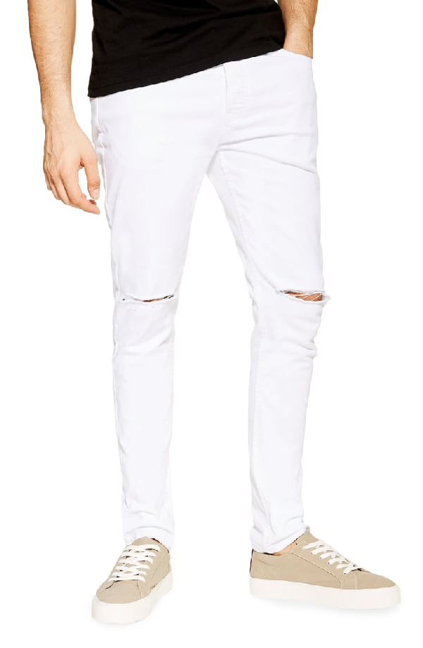 topman white skinny jeans