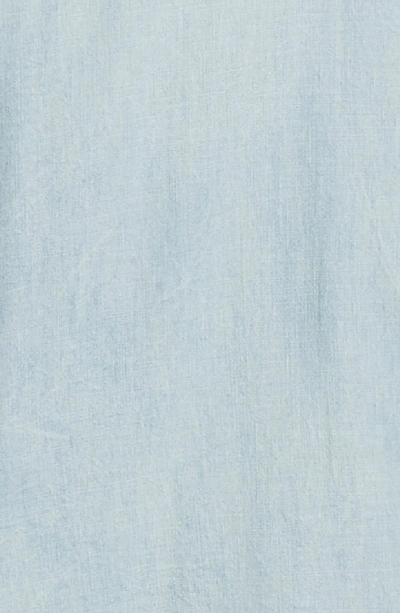Shop John Varvatos Marshall Slim Fit Denim Shirt In Blue Mist