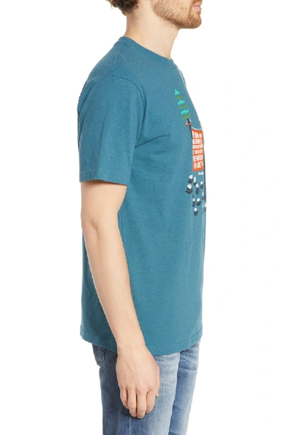 Shop Patagonia Treesitters Responsibili-tee Graphic T-shirt In Tasmanian Teal