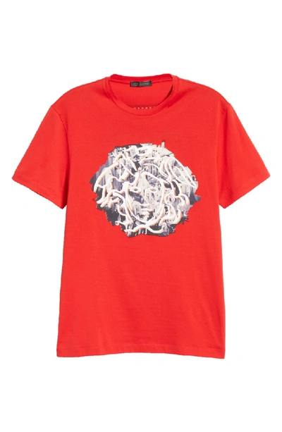 Shop Versace Donatella Medusa Graphic T-shirt In Red