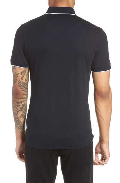 Shop Ted Baker Derry Slim Fit Polo In Navy