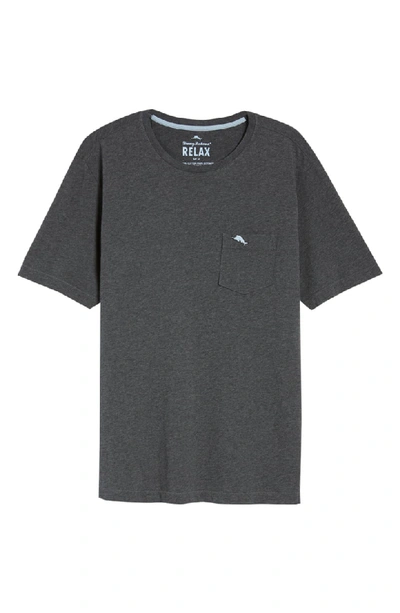 Shop Tommy Bahama 'new Bali Sky' Original Fit Crewneck Pocket T-shirt In Charcoal Heather