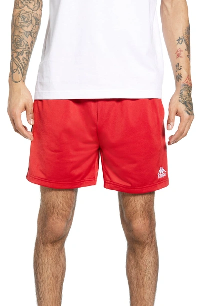 Kappa 222 Banda Cole Athletic Shorts In Red/ Black/ White | ModeSens